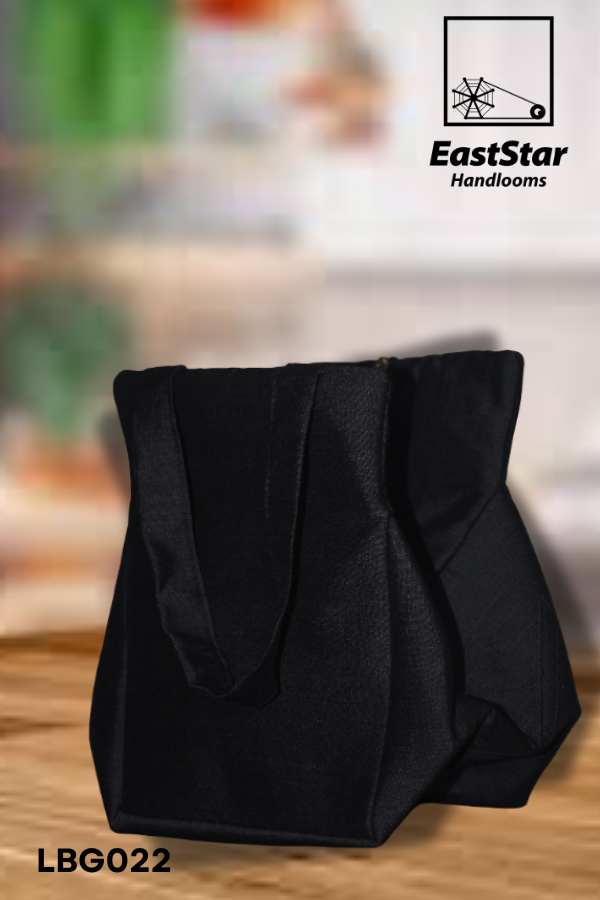 Black Handloom Lunch Bag LBG022 Black Handloom Lunch Bag LBG022