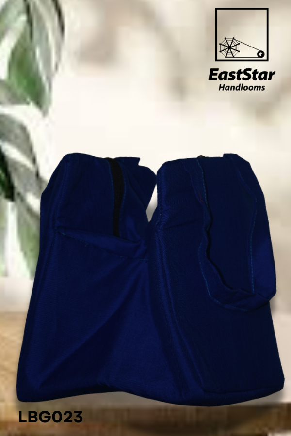 Deep Blue Handloom Lunch Bag LBG023 Deep Blue Handloom Lunch Bag LBG023
