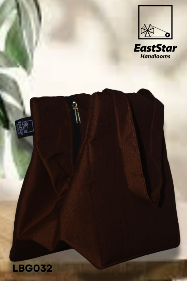 Brown Handloom Lunch Bag LBG032 Brown Handloom Lunch Bag LBG032