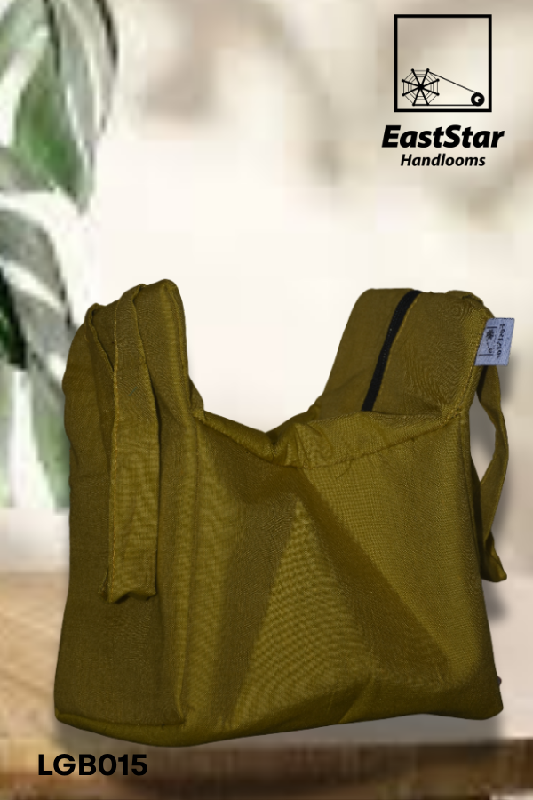 Mustard Color Handloom Lunch Bag LBG015 Mustard Color Handloom Lunch Bag LBG015