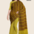 Brown Green Handloom Cotton Saree DC3260