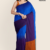 Blue Purple Handloom Cotton Saree DC3280