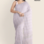 Soft Lavender Grey Handloom Cotton Saree DC3286