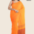 Orange Handloom Cotton Saree DC3308