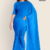 Bright Blue Handloom Cotton Saree DC3348