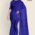 Royal Blue Violet Handloom Cotton Saree DC3362