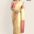 Light Mustard Cream Handloom Cotton Saree DC3409