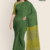 Green Handloom Cotton Saree DC3427
