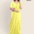 Lemon Yellow Handloom Silk Saree JS3318