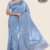 Pastel Sky Blue Handloom Silk Saree JS3324