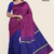 Magenta Blue Handloom Silk Saree JS3346