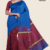 Royal Blue Maroon Handloom Silk Saree JS3349