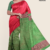 Red Green Handloom Silk Saree JS3367