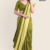 Olive Green Handloom Silk Saree JS3374