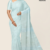 Pastel Light Blue Handloom Silk Saree JS3389