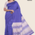 Blue Purple Handloom Silk Saree JS3392