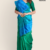 Teal Green Blue Handloom Silk Saree JS3412