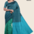 Teal Green Handloom Silk Saree JS3423