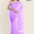 Light Lavender Handloom Cotton Saree U6657