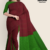 Maroon Green Handloom Premium Jacquard Cotton Saree CP2175