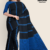 Black Blue Handloom Premium Jacquard Cotton Saree CP2190
