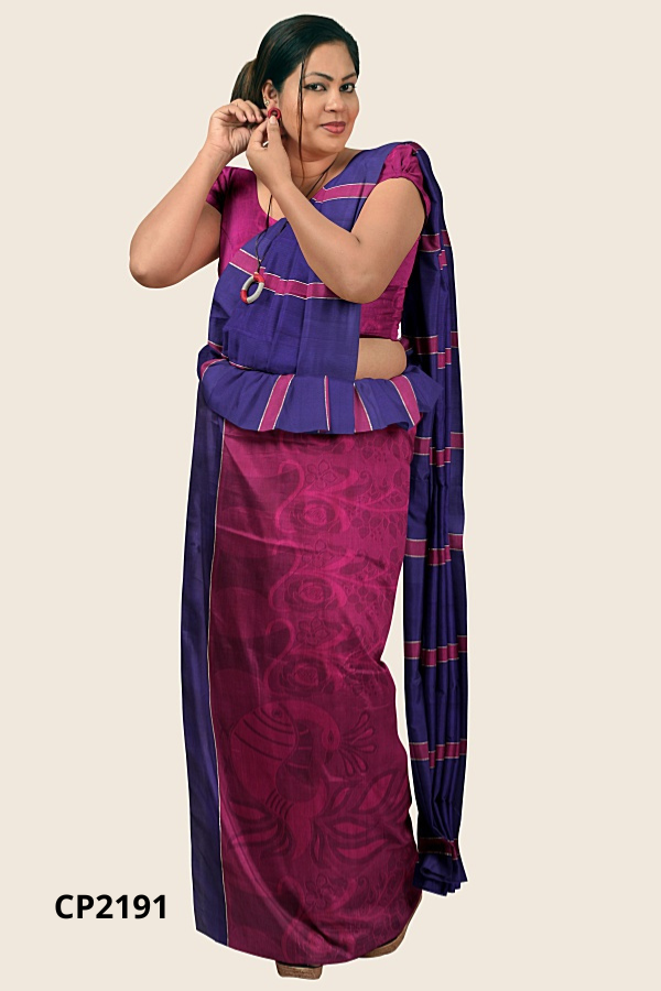 Magenta Purple Handloom Premium Jacquard Cotton Saree CP2191