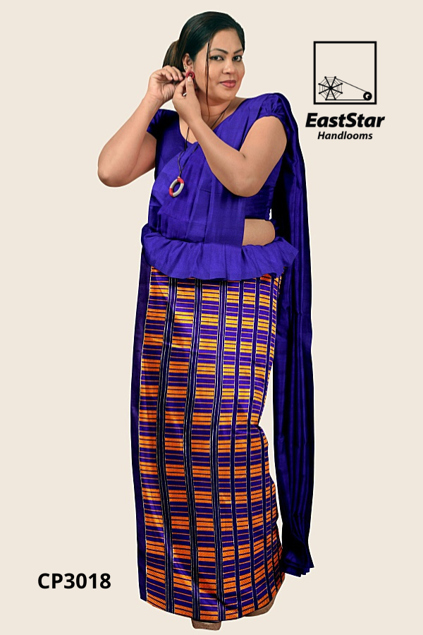 Purple Handloom Premium Jacquard Cotton Saree CP3018