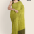 Olive Green Handloom Cotton Saree DC3302