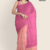Magenta Peach Handloom Cotton Saree DC3311