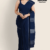 Navy Blue Handloom Cotton Saree FC1007