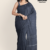 Charcoal Blue Handloom Cotton Saree FC1023