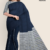 Navy Blue Handloom Cotton Saree FC1044