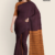 Maroon Handloom Cotton Saree FC1055