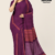 Deep Plum Purple Handloom Cotton Saree FC1140