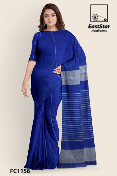 Royal Blue Handloom Cotton Saree FC1156 Royal Blue Handloom Cotton Saree FC1156