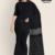 Black Handloom Cotton Saree FC1168