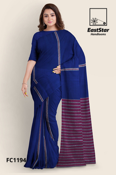 Royal Blue Handloom Cotton Saree FC1194 Royal Blue Handloom Cotton Saree FC1194