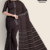 Dark Brown Handloom Cotton Saree FC1228