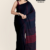 Navy Blue Handloom Cotton Saree FC1611