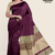 Maroon Handloom Silk Saree JS3427