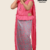 Bright Pink Handloom Printed Cotton Saree PC3010