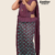 Deep Maroon Purple Printed Cotton Saree PC3011