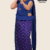 Navy Blue Handloom Printed Cotton Saree PC3020
