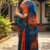 Gradient Floral Batik Saree BP2031