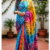 Bright Multi Colour Batik Saree BP2037