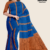 Royal Blue Handloom Premium Jacquard  Cotton Saree CP2218