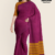 Magenta Wine Handloom Cotton Saree DC2611