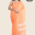 Peach Handloom Cotton Saree DC3439