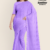 Dark Lavender Handloom Cotton Saree DC3450