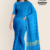 Bright Blue Handloom Cotton Saree DC3452